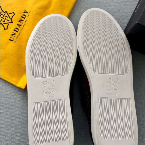 Men's Brown Leather Brogue Undandy Shoes - Picture 6 of 9